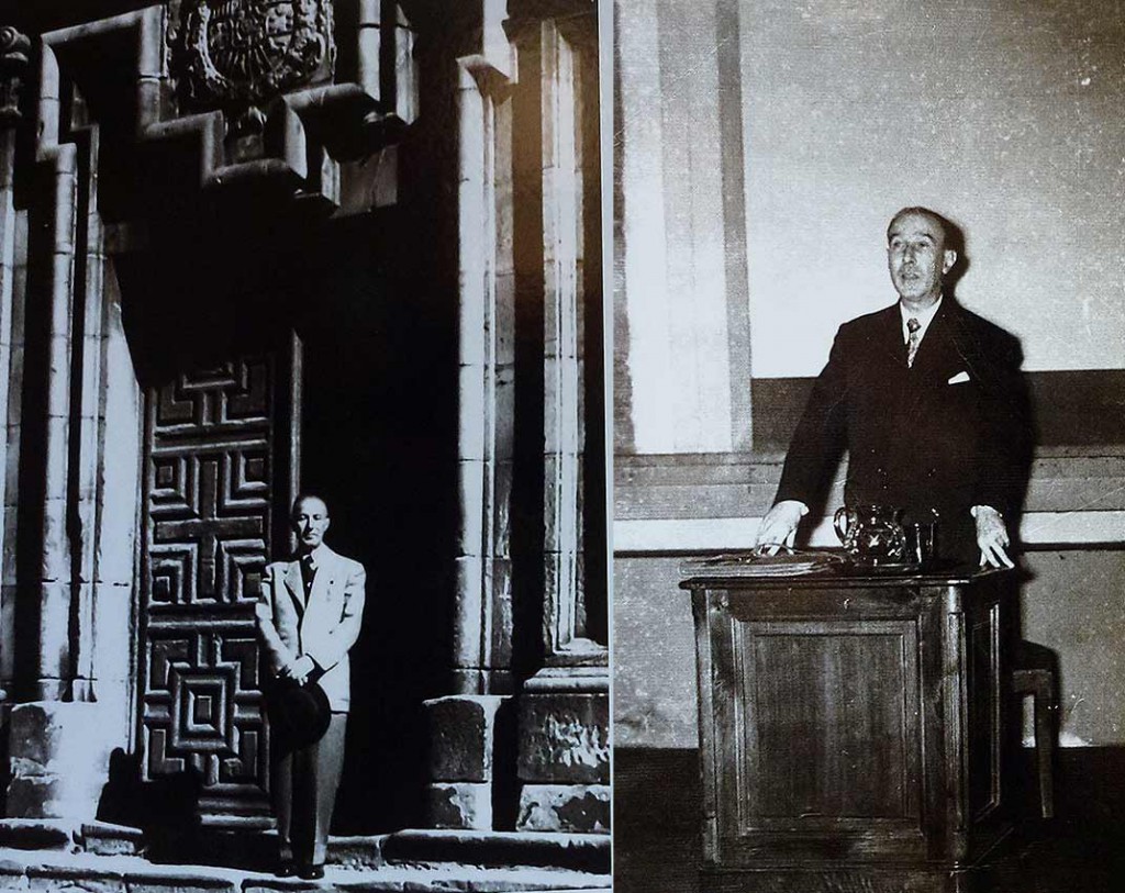 Gerardo Diego en el hoy IES Antonio Machado de Soria