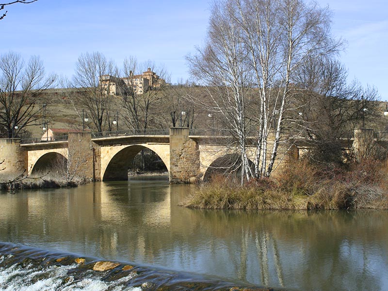 Puente medieval sobre el Duero
