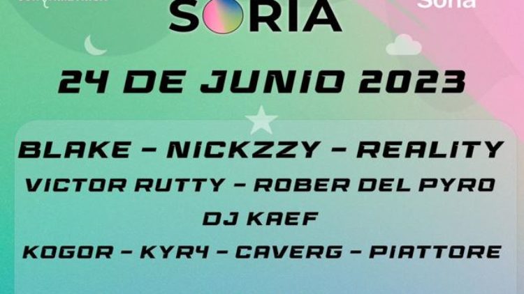 El Festival Spring Urban Soria se celebra el 24 de junio con Blake, Nickzzy y Reality