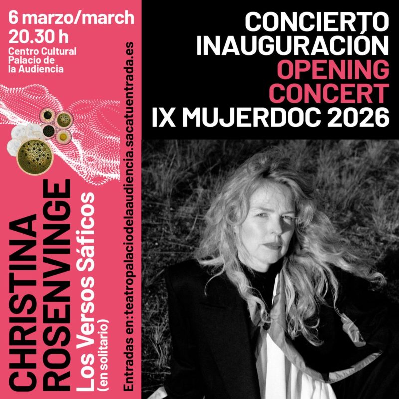 Cristina Rosenvinge abrirá la IX edición de mujerDoc con un concierto en solitario el 6 de marzo